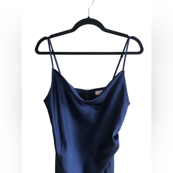 Renamed navy satin dress - Picture 2 of 3